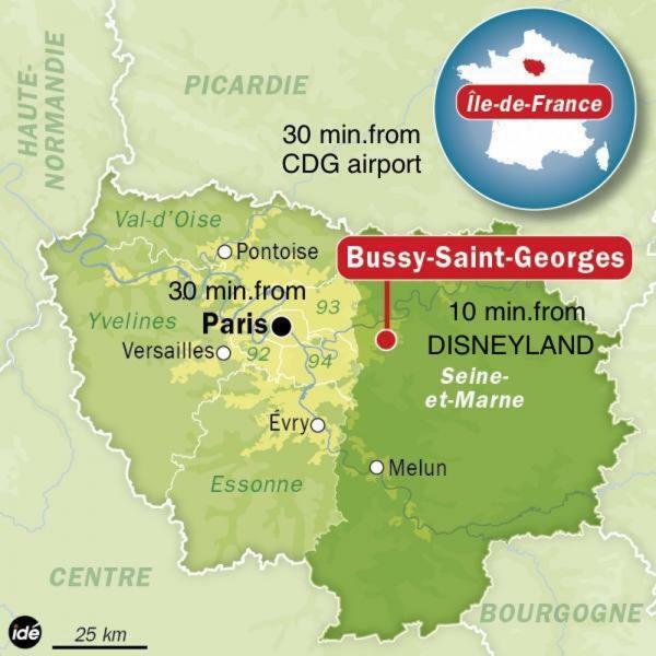 Top Location Apartment 10 Min Disneyland Bussy-Saint-Georges Eksteriør bilde